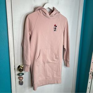Uniqlo Disney Minnie Hooded Sweatshirt Dress XS